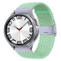 For Samsung Galaxy Watch 6 / 6 Classic Nylon Braided Metal Buckle Watch Band(Pistachio)