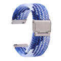 For Samsung Galaxy Watch 6 / 6 Classic Nylon Braided Metal Buckle Watch Band(Blueberry)