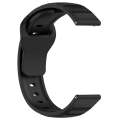 For Samsung Galaxy Watch 6 / 6 Classic Pockmark Texture Reverse Buckle Silicone Watch Band(Black)