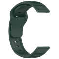 For Samsung Galaxy Watch 6 / 6 Classic Pockmark Texture Reverse Buckle Silicone Watch Band(Green)