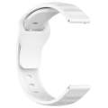 For Samsung Galaxy Watch 6 / 6 Classic Pockmark Texture Reverse Buckle Silicone Watch Band(White)