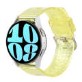 For Samsung Galaxy Watch 6 / 6 Classic Transparent Shiny Diamond TPU Watch Band(Yellow)