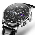 OLEVS 2893 Men Multifunctional Business Quartz Watch(Black)