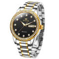 OLEVS 7003 Men Multifunctional Waterproof Mechanical Watch(Gold + Black)