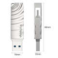 Lenovo Thinkplus MU232 USB 3.2 + USB-C / Type-C Dual Head Flash Drive, Memory:32GB
