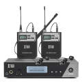 XTUGA  IEM1100 Professional Wireless In Ear Monitor System 2 BodyPacks(EU Plug)