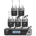 XTUGA  IEM1100 Professional Wireless In Ear Monitor System 5 BodyPacks(US Plug)