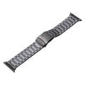 For Apple Watch Ultra 49mm Safety Buckle Titanium Steel Watch Band(Grey)