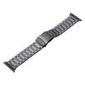 For Apple Watch SE 44mm Safety Buckle Titanium Steel Watch Band(Silver)