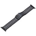 For Apple Watch Ultra 2 49mm Safety Buckle Titanium Steel Watch Band(Black)