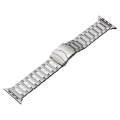 For Apple Watch Ultra 2 49mm Safety Buckle Titanium Steel Watch Band(Silver)