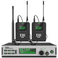 XTUGA SEM100 Professional Wireless In Ear Monitor System 2 BodyPacks(UK Plug)
