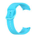 For Samsung Galaxy Watch 6 / 6 Classic Solid Color Buckle Silicone Watch Band, Size:L Size(Sky Blue)