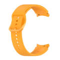 For Samsung Galaxy Watch 6 / 6 Classic Solid Color Buckle Silicone Watch Band, Size:L Size(Yellow)
