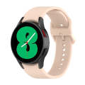 For Samsung Galaxy Watch 6 / 6 Classic Solid Color Buckle Silicone Watch Band, Size:L Size(Light ...