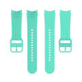 For Samsung Galaxy Watch 6 / 6 Classic Solid Color Buckle Silicone Watch Band, Size:S Size(Teal)