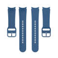 For Samsung Galaxy Watch 6 / 6 Classic Solid Color Buckle Silicone Watch Band, Size:S Size(Dark B...