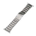 For Apple Watch Ultra 2 49mm Five Beads Turtle Buckle Titanium Steel Watch Band(Silver)