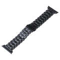 For Apple Watch Series 8 41mm Five Beads Titanium Steel Watch Band(Black)