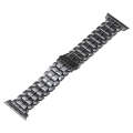 For Apple Watch Series 4 44mm Five Beads Titanium Steel Watch Band(Grey)