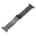 For Apple Watch Series 2 42mm Five Beads Titanium Steel Watch Band(Grey)