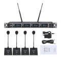 XTUGA A140-C Wireless Microphone System 4-Channel UHF Four Conference Mics(UK Plug)