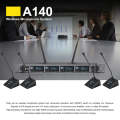 XTUGA A140-C Wireless Microphone System 4-Channel UHF Four Conference Mics(UK Plug)
