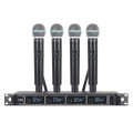 XTUGA A140-H Wireless Microphone System 4 Channel UHF Handheld Microphone(EU Plug)