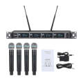XTUGA A140-H Wireless Microphone System 4 Channel UHF Handheld Microphone(AU Plug)