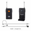 XTUGA A400-B Professional 4-Channel UHF Wireless Microphone System with 4 BodyPack Lavalier Heads...