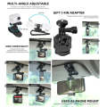 Sunnylife ZJ585 Sun Visor Camera Mount Quick Release Holder 360 Degree Rotating Vlog Bracket(Black)