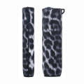 For IQOS ILUMA ONE Leopard TPU+PU Leather Electronic Cigarette Protective Case with Lanyard(White)