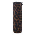 For IQOS ILUMA ONE Leopard TPU+PU Leather Electronic Cigarette Protective Case with Lanyard(Brown)
