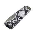 For IQOS ILUMA ONE Snake Pattern TPU+PU Electronic Cigarette Protective Case with Lanyard(Grey Wh...