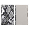 For IQOS ILUMA Prime PU Leather Electronic Cigarette Protective Case(Snake Pattern Grey White)