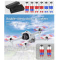 For DJI Air 3 Sunnylife 8747F Low Noise Quick-release Propellers, Style:2 Pairs Red Blue White