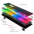 HXSJ L96 2.4G Wireless RGB Backlit Keyboard and Mouse Set 104 Pudding Key Caps + 4800DPI Mouse(Bl...