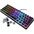 HXSJ L700 Wired RGB Mechanical Keyboard 61 Pudding Key Caps(Black)