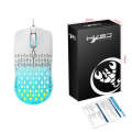HXSJ S500 3600DPI Colorful Luminous Wired Mouse, Cable Length: 1.5m(Sky Blue)