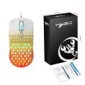 HXSJ S500 3600DPI Colorful Luminous Wired Mouse, Cable Length: 1.5m(Orange Yellow)