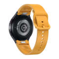For Samsung Galaxy Watch 6 Solid Color Quick Release Silicone Watch Band(Yellow)