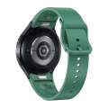 For Samsung Galaxy Watch 6 Solid Color Quick Release Silicone Watch Band(Army Green)
