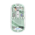 HXSJ T900 Transparent Magnet Three-mode Wireless Gaming Mouse(Bean Green)