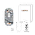 HXSJ T900 Transparent Magnet Three-mode Wireless Gaming Mouse(Grey)