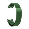 For Samsung Galaxy Watch 6 Milanese Metal Watch Band(Dark Green)