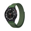 For Samsung Galaxy Watch 6 Woven Nylon Loop Watch Band(Dark Green)