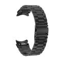 For Samsung Galaxy Watch 6 Three Strains Metal Watch Band(Black)