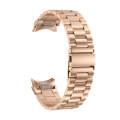 For Samsung Galaxy Watch 6 Three Strains Metal Watch Band(Rose Gold)