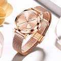 OLEVS 5189 Women Heart Shape Waterproof Quartz Watch(Rose Gold)