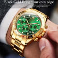 OLEVS 6638 Men Multifunctional Luminous Waterproof Mechanical Watch(Green)